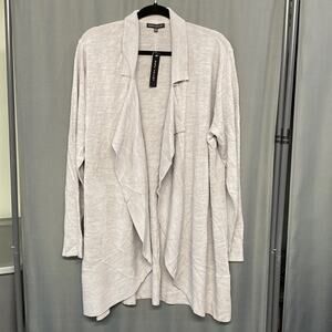 NET Napa Valley gray cardigan 2x (b21)